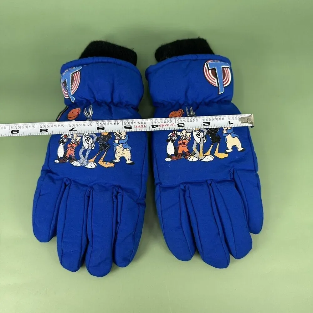 Vintage 1996 Space Jam Winter Gloves Youth‎ M/L Warner Brothers Tune Squad 90’s